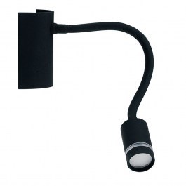 Wall Light Led-Kepler Led 220lm 3000K 9x32x6 Black Luce Ambiente Design BLACK