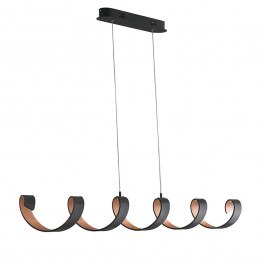 Φωτιστικό Οροφής - Ράγα Led-Helix-S6 NER 8031440362771 30W 2400Lmn 4000K Black-Gold Luce Ambiente Design BLACK-GOLD