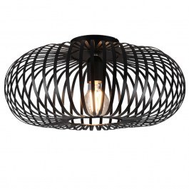 Ceiling Lamp Johann 606900132 1xE27 60W D40cm 17cm Black Mat Trio Lighting BLACK