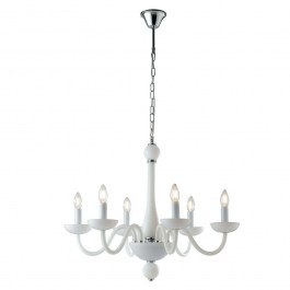 Ceiling Lamp Alfiere I-ALFIERE/6 BCO 6xE14 D74cm 178cm White Luce Ambiente Design WHITE