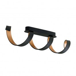 Ceiling Light Led-Helix-PL4 NER 20W 4000K 1600lm Black Luce Ambiente Design BLACK