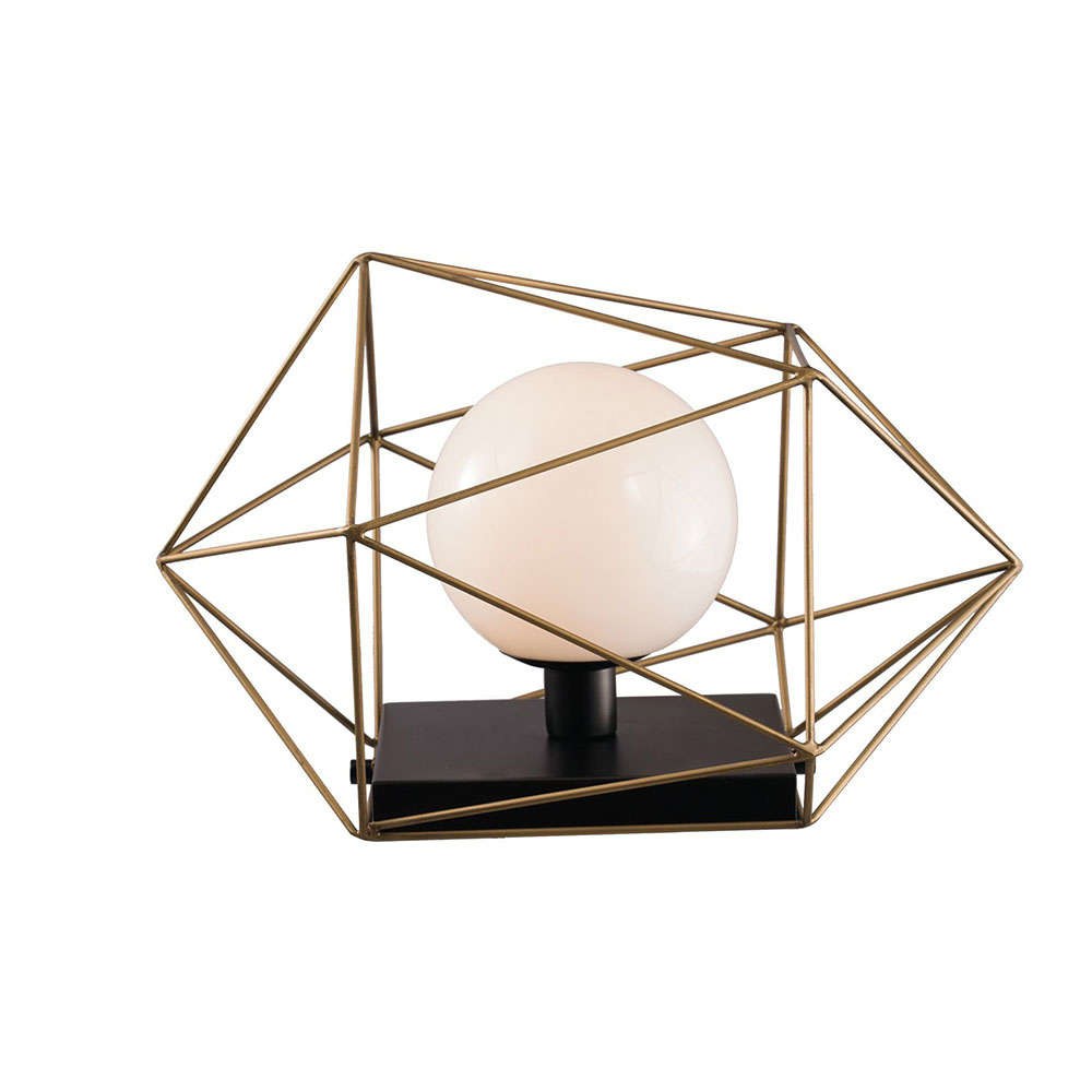 Φωτιστικό Επιτραπέζιο I-Abraxas-L1 Oro Black-Gold Luce Ambiente Design