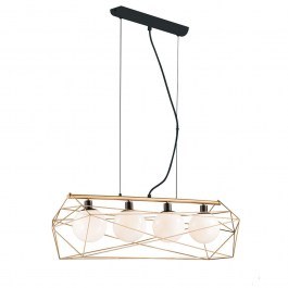 Ceiling Light I-Abraxas-S4 Oro Black-Gold Luce Ambiente Design BLACK-GOLD