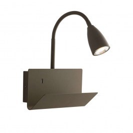 Wall Lamp Με Usb I-Gulp-AP FNG Brown Luce Ambiente Design BROWN