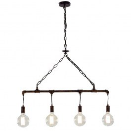 Ceiling Lamp - Rail Amarcord I-AMARCORD-S4 4xE27 D86cm 110cm Rust Luce Ambiente Design RUST