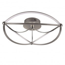 Ceiling Lamp Charivari 621290107 SMD-LED D 62x18cm Nickel Trio Lighting NICKEL