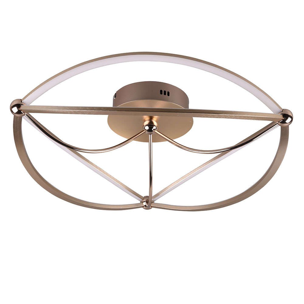 Φωτιστικό Οροφής - Πλαφονιέρα Charivari 621290108 SMD-LED D 62x18cm Brass Trio Lighting