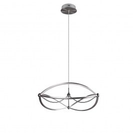 Pendant Lamp Charivari 321210107 SMD-LED D62x150cm Nickel Trio Lighting NICKEL