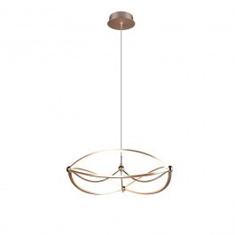 Pendant Lamp Charivari 321210108 SMD-LED D62x150cm Brass Trio Lighting BRASS