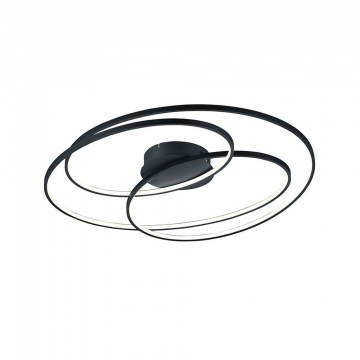Ceiling Lamp Led Gale 673918032 80x65cm Black Trio Lighting