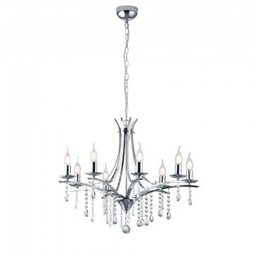 Pendant Lamp Lucerna 101600806 Ø68,6x150cm Chrome Trio Lighting