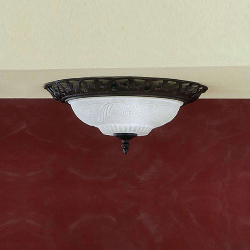 Φωτιστικό Οροφής-Πλαφονιέρα Rustica 14x38cm Rusty-White 6102021-24 Trio Lighting
