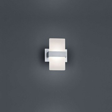 Φωτιστικό Τοίχου-Απλίκα Led Platon 430Lm 13x18x9cm Brushed Aluminium-White 274670105 Trio Lighting