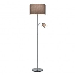 Floor Lamp Hotel 170x40cm Nickel Mat-Grey 403900211 Trio Lighting GREY