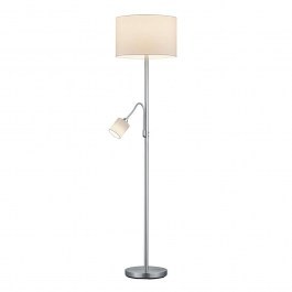 Floor Lamp Hotel 170x40cm Nickel Mat-White 403900201 Trio Lighting NICKEL