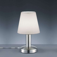 Φωτιστικό Επιτραπέζιο Mats 24x14cm Nickel Mat-White 599600101 Trio Lighting