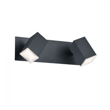 Wall Lamp-Spot Led Lagos 2x550Lm 30x9cm Black Mat-White 827890232 Trio Lighting