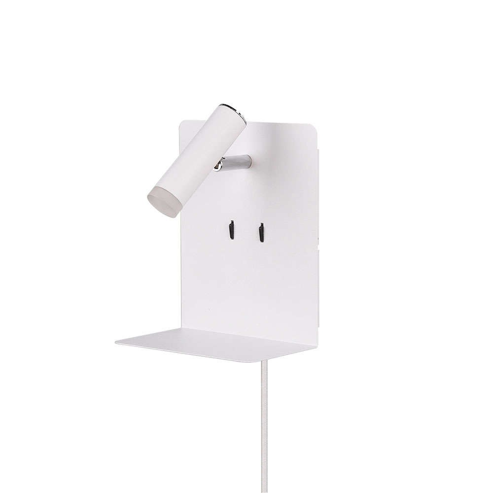 Φωτιστικό Τοίχου-Απλίκα Led Element 2x120Lm, 1x240Lm 16x20cm White Mat 222570231 Trio Lighting