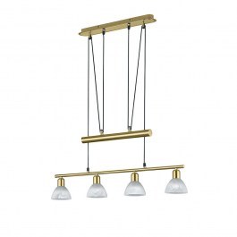 Ceiling Illuminant-Rail Led Levisto 4x400Lm 80x160x11cm Brass Mat 371010408 Trio Lighting BRASS