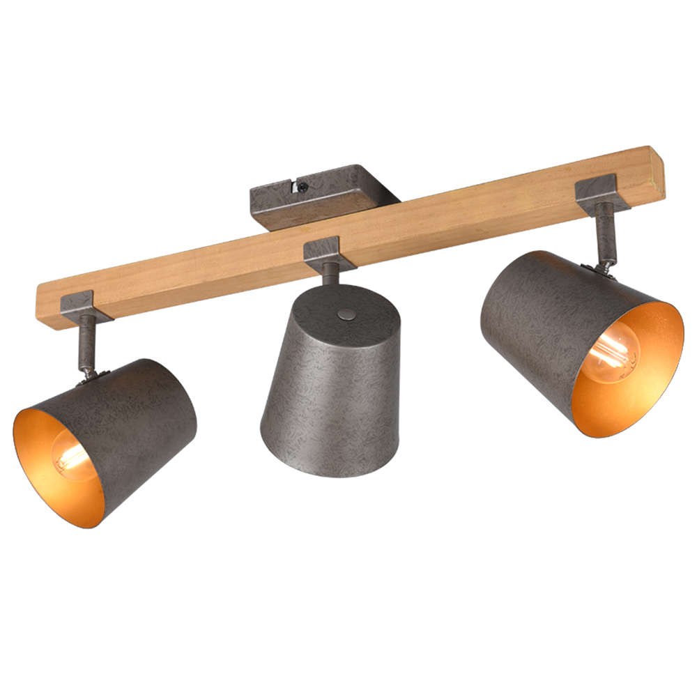 Φωτιστικό Οροφής - Σποτ Bell 801900367 3xE14 25W 58x10x23cm Antique Trio Lighting
