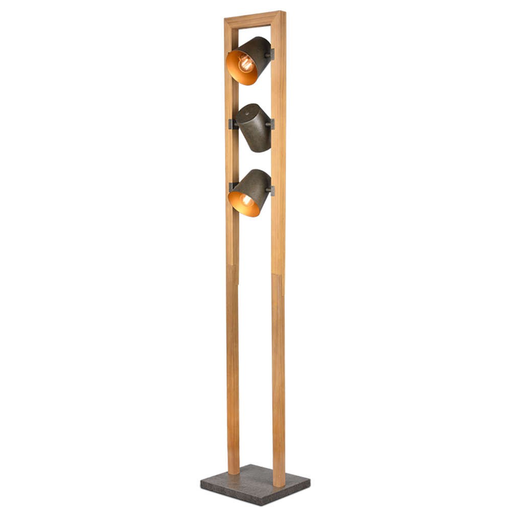 Φωτιστικό δαπέδου — 25 × 25 × 150 cm — Μέταλλο,Ξύλο · Trio Lighting · ANTIQUE · Κωδικός designdrops-1100654