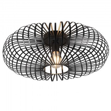 Ceiling Lamp Johann 606905032 1xE27 60W D50cm 18 cm Black Mat Trio Lighting