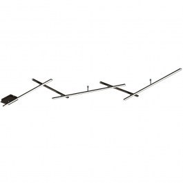 Φωτιστικό Οροφής - Πλαφονιέρα Indira 674610532 245x50x6,5cm Led 3000lm 25W 3000K Black Trio Lighting BLACK