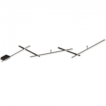 Φωτιστικό Οροφής - Πλαφονιέρα Indira 674610532 245x50x6,5cm Led 3000lm 25W 3000K Black Trio Lighting