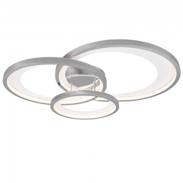 Φωτιστικό Οροφής - Πλαφονιέρα Granada 673810306 36W Led 71,5x63,5x10,5cm Chrome Trio Lighting