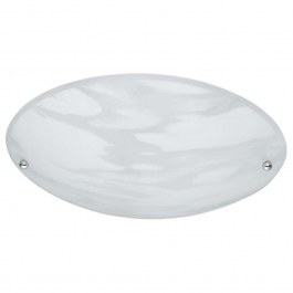 Ceiling Lamp Lana 6196011-07 1xE27 40W D25cm 9cm White-Silver Trio Lighting WHITE-SILVER