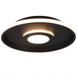 Φωτιστικό Οροφής - Πλαφονιέρα Ascari 680819332 35W Led Φ40cm 6,8cm Black Mat Trio Lighting BLACK