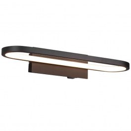 Φωτιστικό Τοίχου - Απλίκα Gianni 283770132 17W Led 40x17,5x14,8cm Black Mat Trio Lighting BLACK