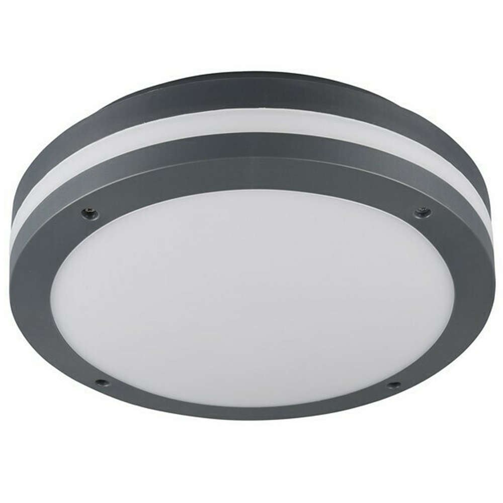Φωτιστικό Οροφής - Πλαφονιέρα Piave 676960142 1x12W Led Φ30cm 9cm Με Αισθητήρα Anthracite Trio Light