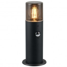 Floor Lamp With Sensor Hoosic 522260132 D12x30cm 1xE27 28W Black Trio Lighting BLACK