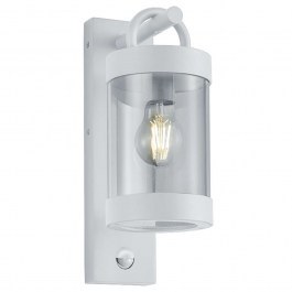 Wall Lamp Sambesi 204169131 1xE27 28W 12x33cm With Sensor White Mat Trio Lighting WHITE
