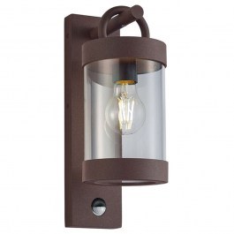 Wall Lamp Sambesi 204169124 1xE27 28W 12x33cm With Sensor Rusty Trio Lighting RUST