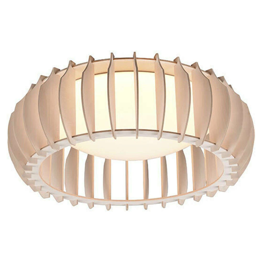 Φωτιστικό Οροφής - Πλαφονιέρα Monte R62171130 16,5W Led Φ40cm 14cm Wood Coloured RL Lighting