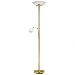 Floor Lamp Gerry R40063108 2xE27 18W & 1xE14 10W D34cm 180cm Brass Mat RL Lighting BRASS