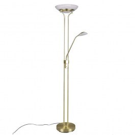 Floor Lamp Orson R40073508 1x27W & 1x4,5W Led D32cm 108cm Brass Mat RL Lighting BRASS