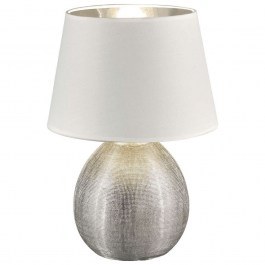Table lamp Luxor R50631089 1xE27 60W D24cm 35cm Silver-White RL Lighting WHITE-SILVER