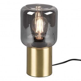 Φωτιστικό Επιτραπέζιο Nico R50591008 1xE27 40W Φ13cm 24cm Brass Mat RL Lighting BRASS