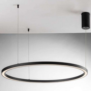 Ceiling Lamp Hoop LED-HOOP-S80-NER 40W Led D80cm 150cm Black Luce Ambiente Design