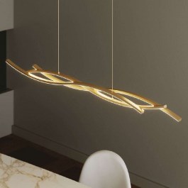 Φωτιστικό Οροφής Kinetic LED-KINETIC-S-ORO 40W Led 118x105cm Gold Luce Ambiente Design GOLD