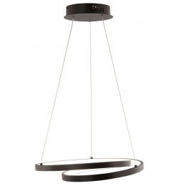 Φωτιστικό Οροφής  Lieve LED-LIEVE-S-NER 30W Led Φ40cm 150cm Black Luce Ambiente Design BLACK