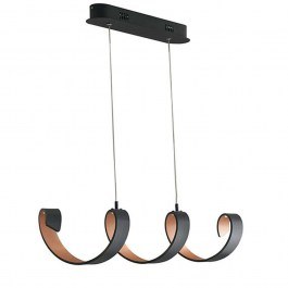 Ceiling Lamp - Rail Helix LED-HELIX-S4C NER 20W Led 80x120cm Black-Gold Luce Ambiente Design BLACK GOLD