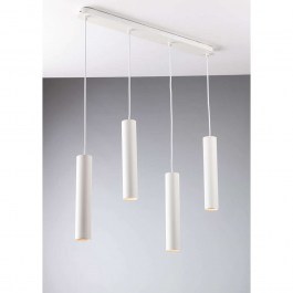 Ceiling Lamp - Rail  Fluke I-FLUKE-S4 BCO 4xGU10 68x200cm White Luce Ambiente Design WHITE