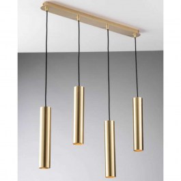 Ceiling Lamp - Rail  Fluke I-FLUKE-S4 ORO 4xGU10 68x200cm Gold Luce Ambiente Design GOLD