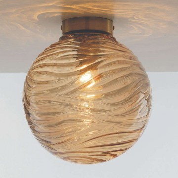 Ceiling Lamp Nereide I-NEREIDE-G-PL30 CH 1xE27 Led D30cm 30cm Champagne Luce Ambiente Design