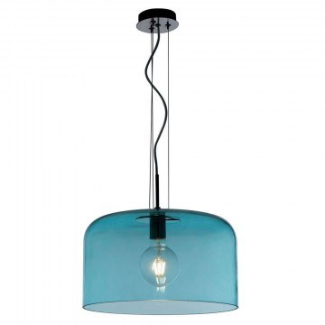 Ceiling Lamp Gibus I-GIBUS-S30 BLU 1xE27 D30cm 150cm Blue Luce Ambiente Design