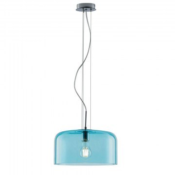 Φωτιστικό Οροφής Gibus I-GIBUS-S35 BLU 1xE27 Φ35cm 150cm Blue Luce Ambiente Design